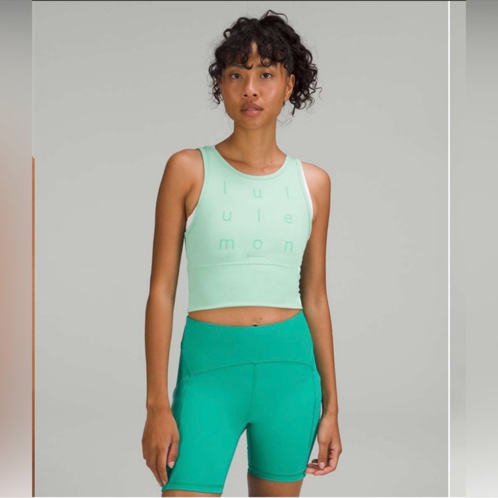 lululemon athletica Mint Green Crop Top